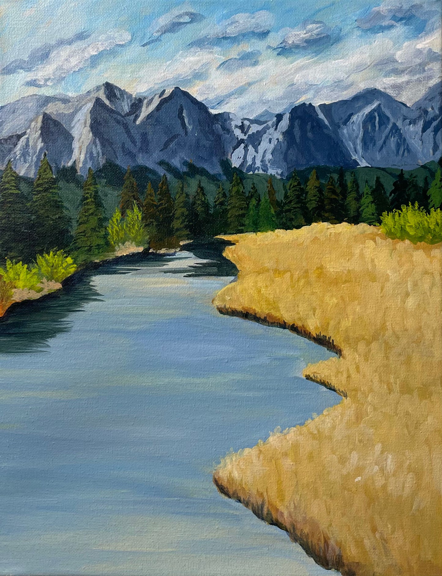 "Lazy River" Original Acrylic Painting