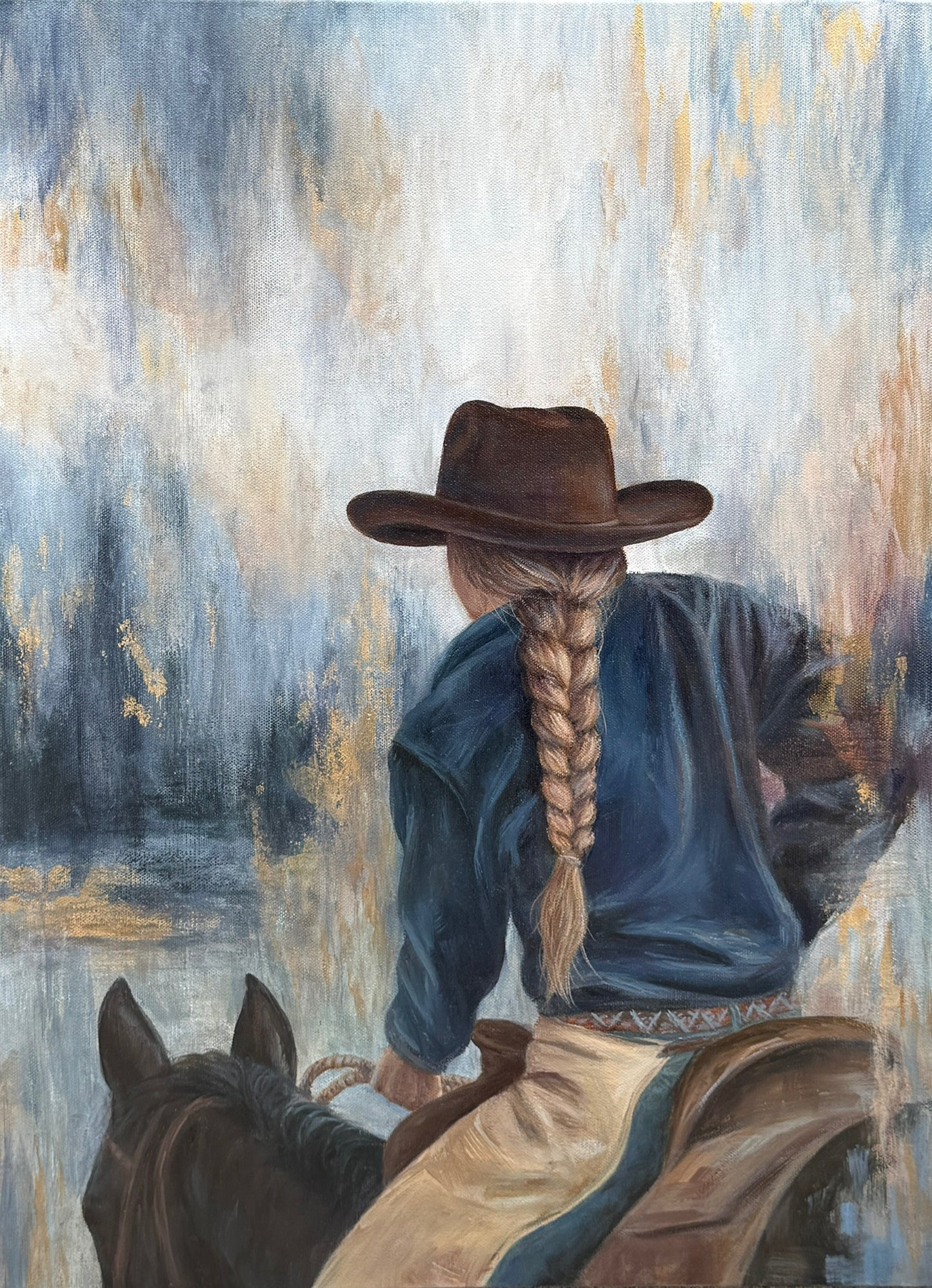 "The Ride Home" Original Oil Painting