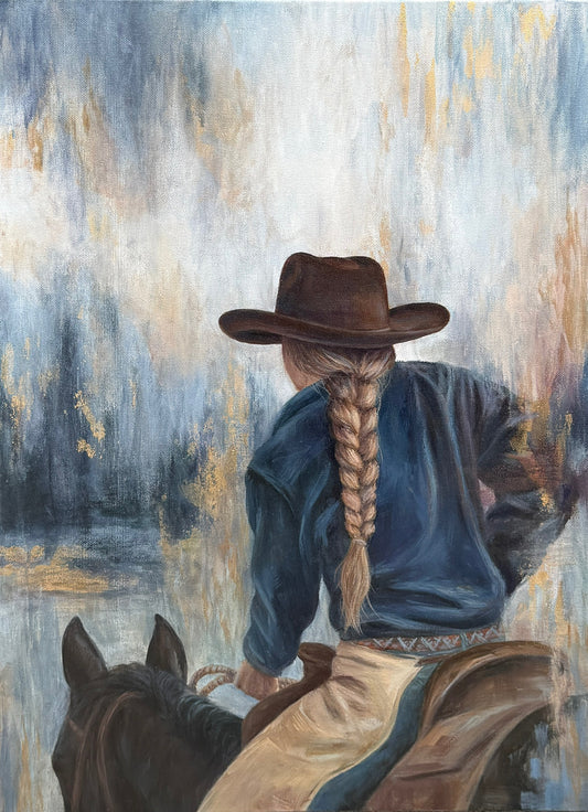 "The Ride Home" Original Oil Painting