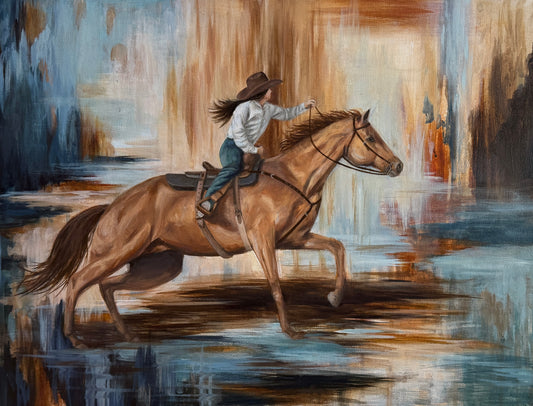 "Chasing Brighter Days" Original Oil Painting