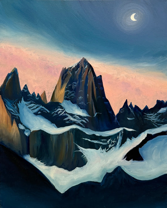 "Fitz Roy" Original Oil Painting