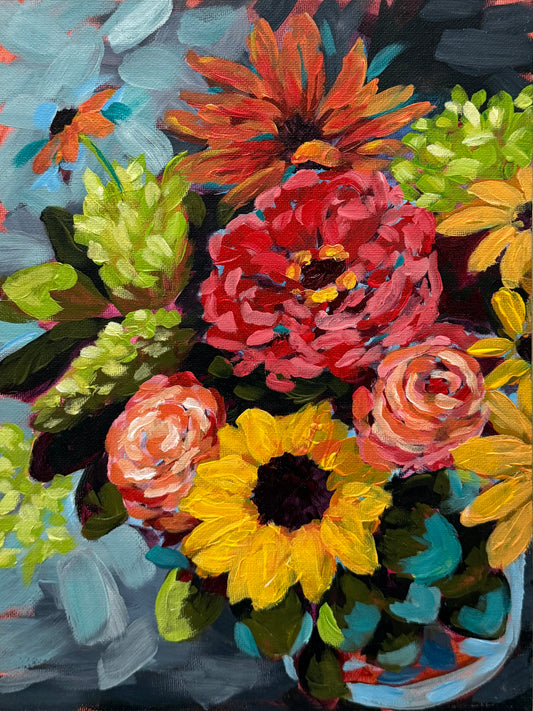 "Brilliant Bouquet" Original Acrylic Painting
