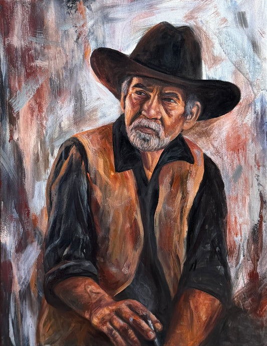 "Smoke Break" Original Oil Painting