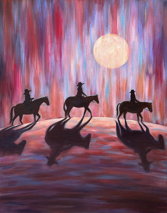 "Three Sisters" Original Oil Painting