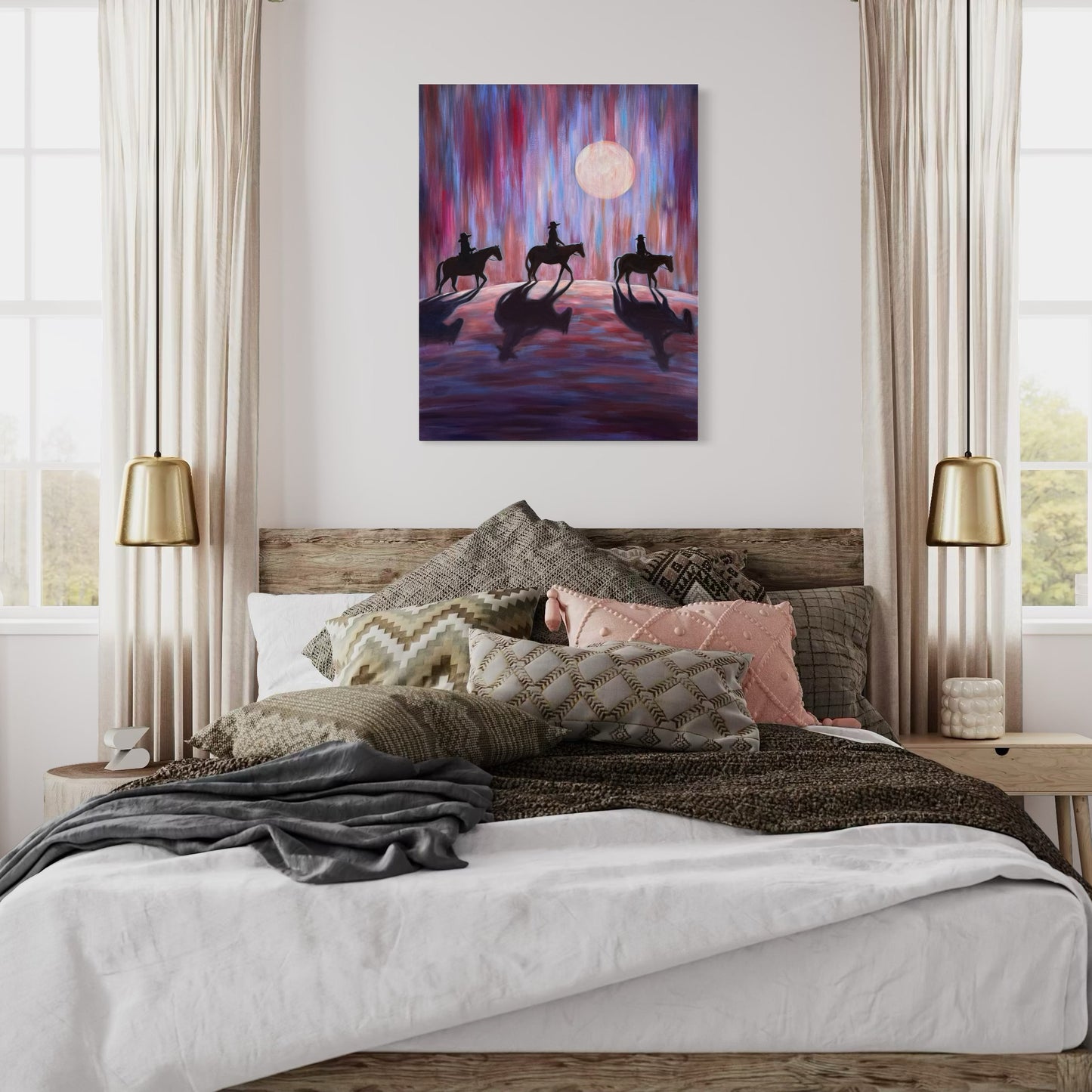 "Three Sisters" Original Oil Painting