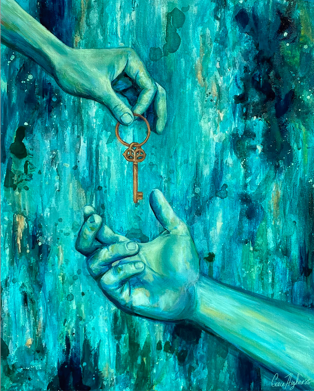 "Key To My Heart" Paper Print