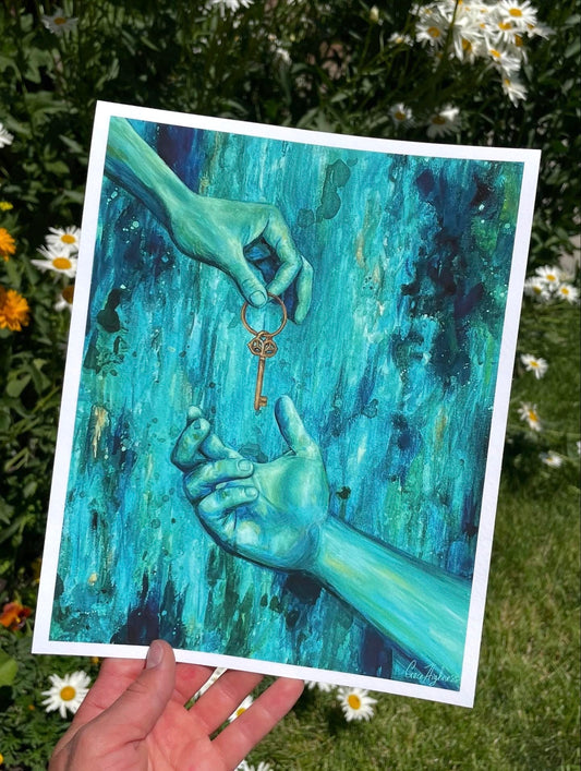"Key To My Heart" Paper Print