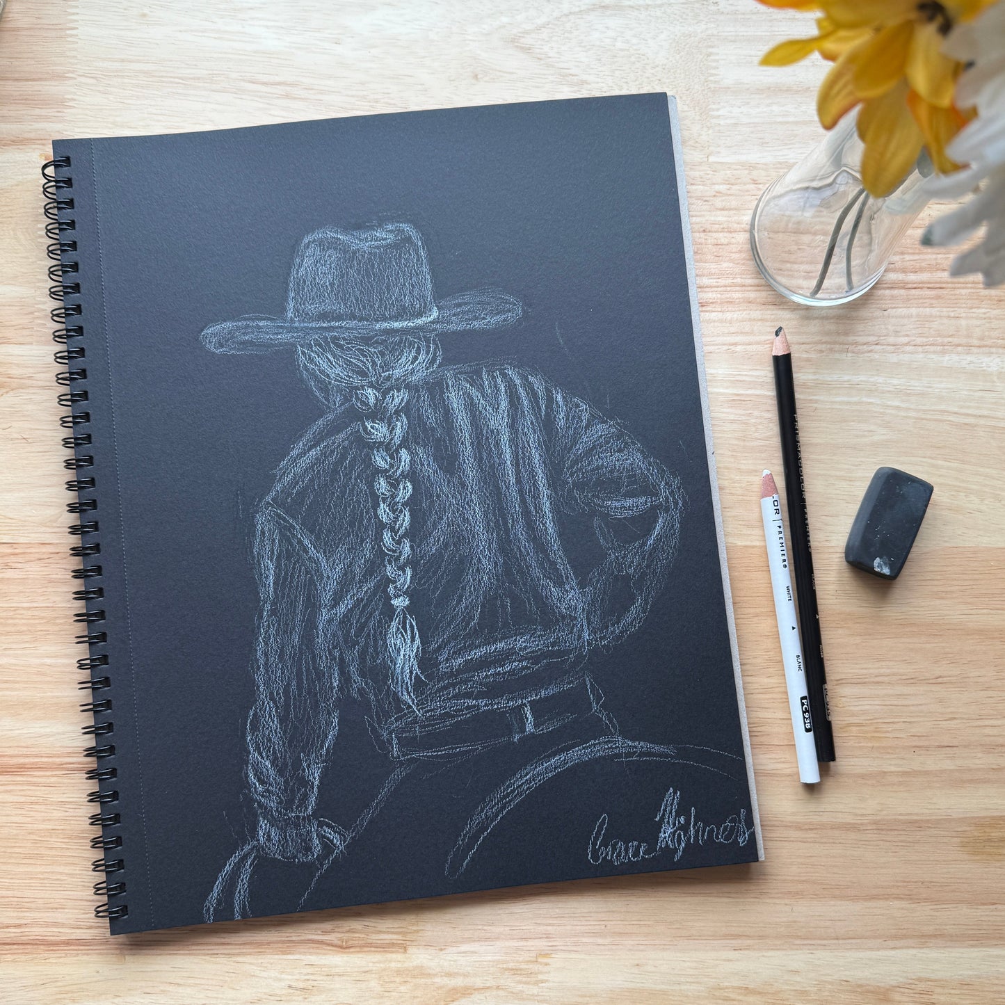 "The Ride Home Study" Original Colored Pencil Sketch