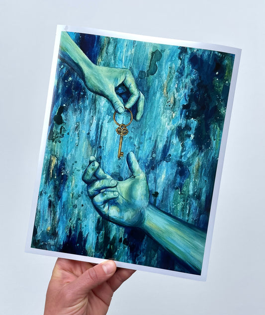 "Key To My Heart" Paper Print