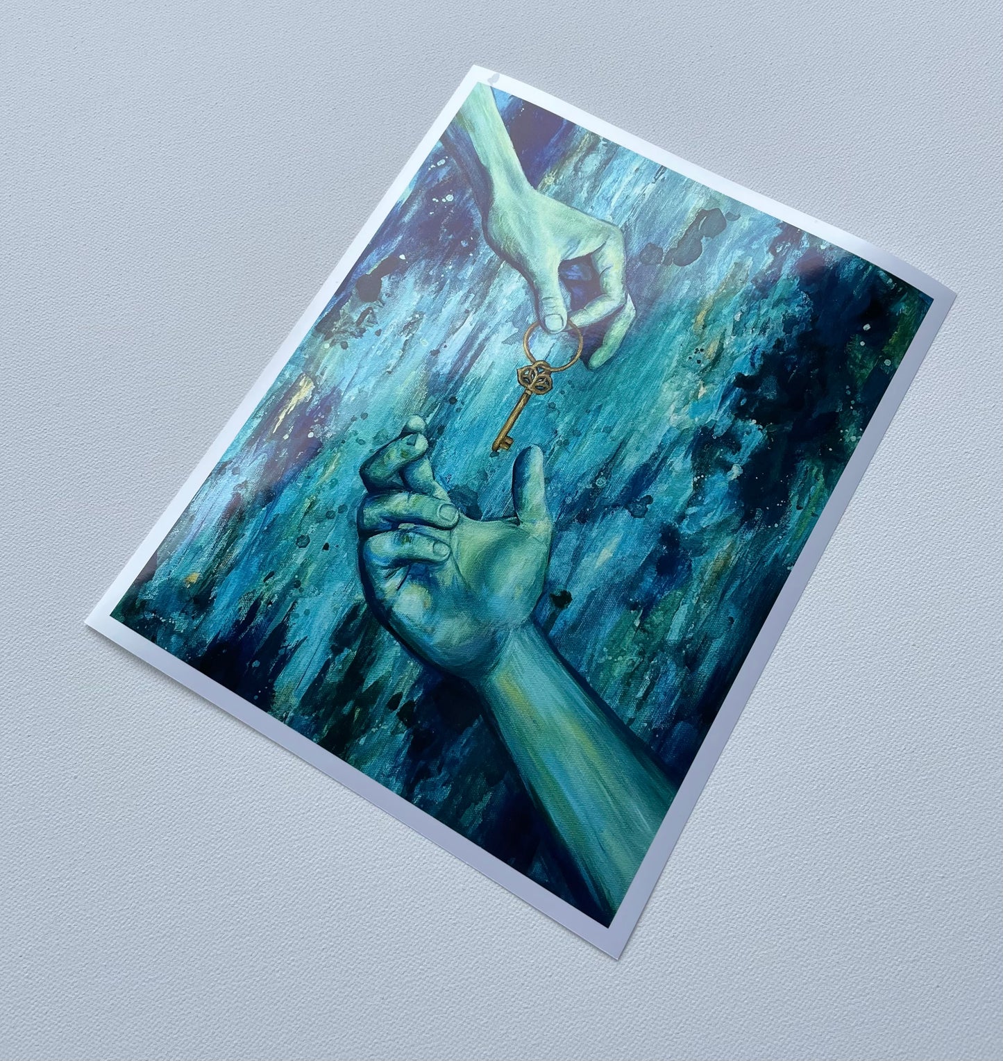 "Key To My Heart" Paper Print