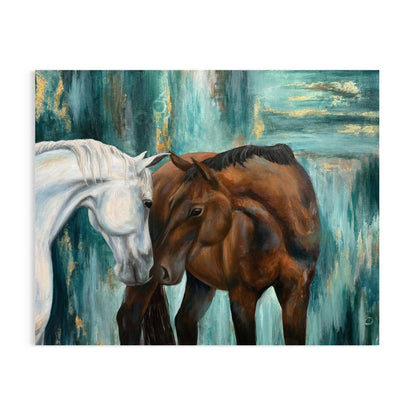 "A Little Love Story" Original Oil Painting