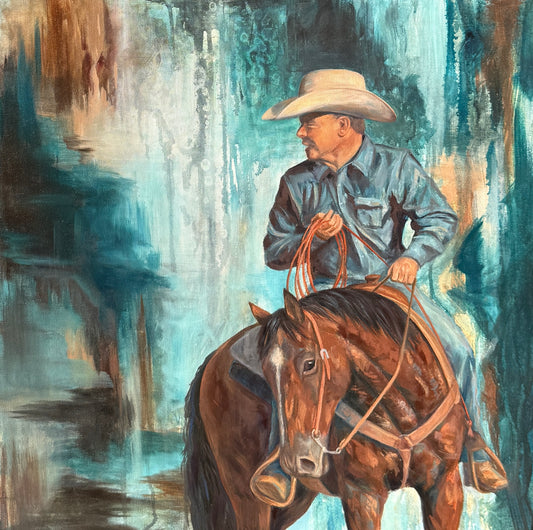 "Look To The West" Original Oil Painting