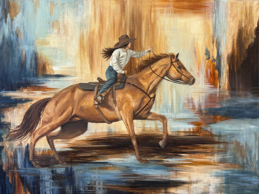 "Chasing Brighter Days" Original Oil Painting