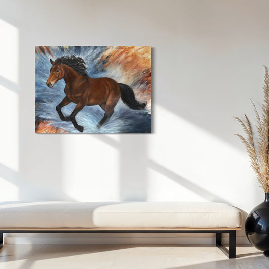 "Catch Me If You Can" Original Oil Painting