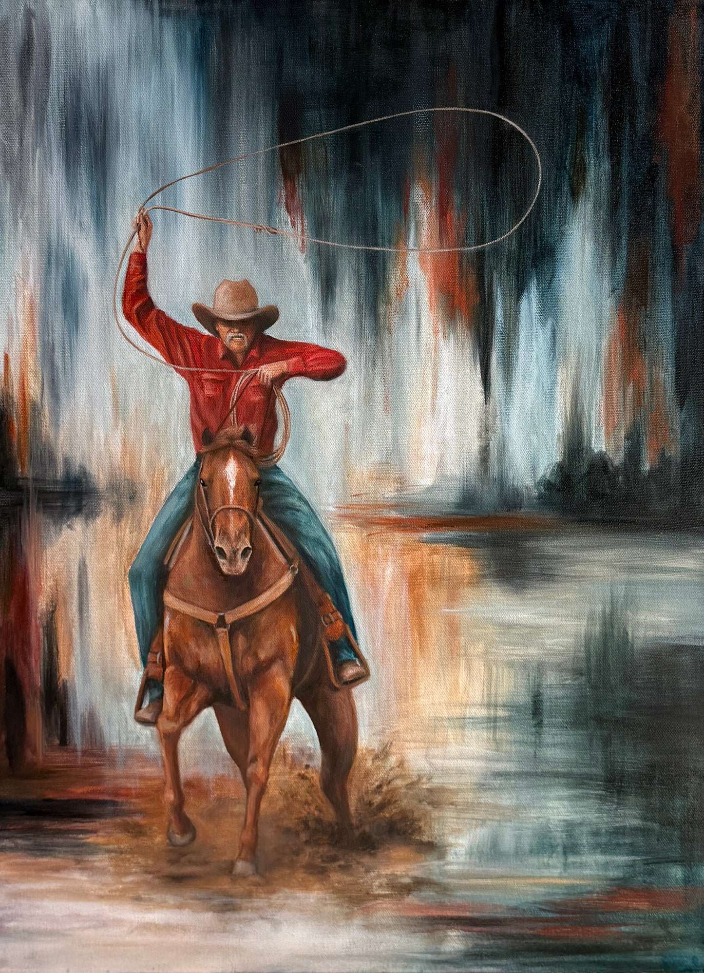 "Eye On The Prize" Original Oil Painting