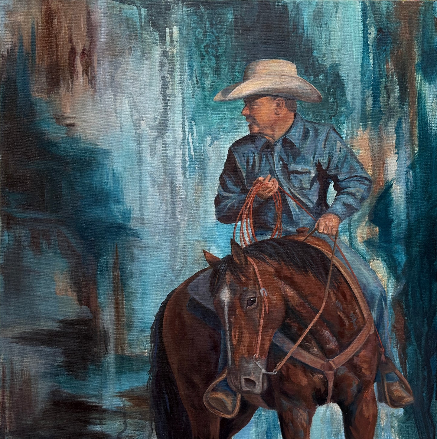 "Look To The West" Original Oil Painting