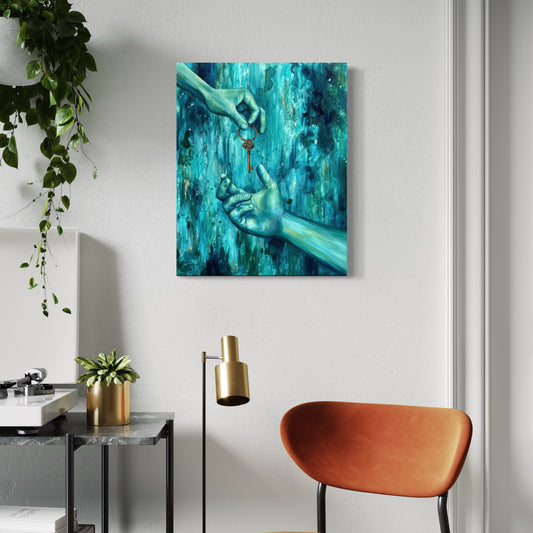 "Key To My Heart" Original Oil Painting