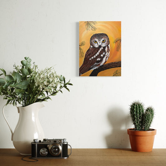 "Hoot" Original Acrylic Painting