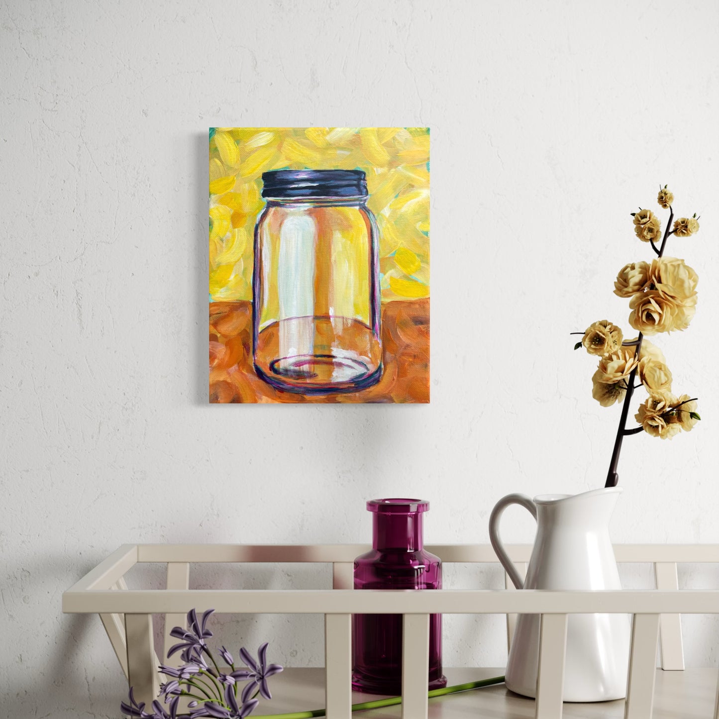 "Mason Jar Study" Original Acrylic Painting