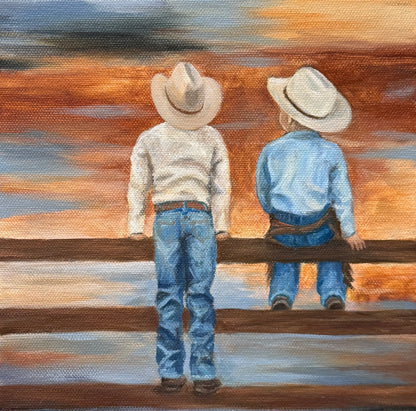 "Little Dreamers" Original Oil Painting