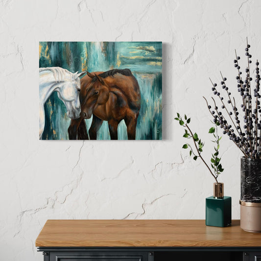 "A Little Love Story" Original Oil Painting