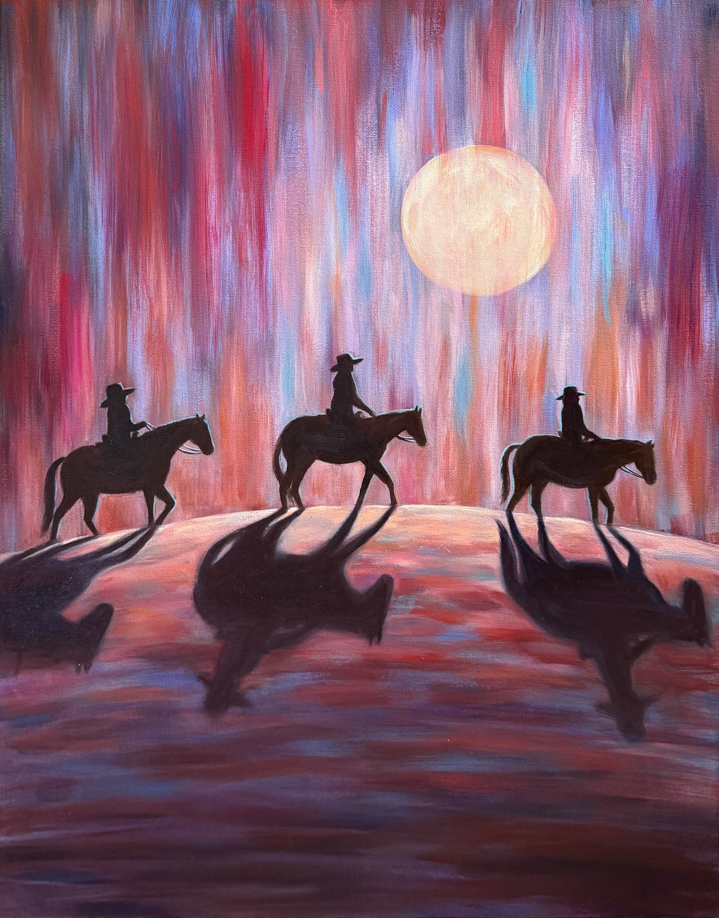 "Three Sisters" Original Oil Painting