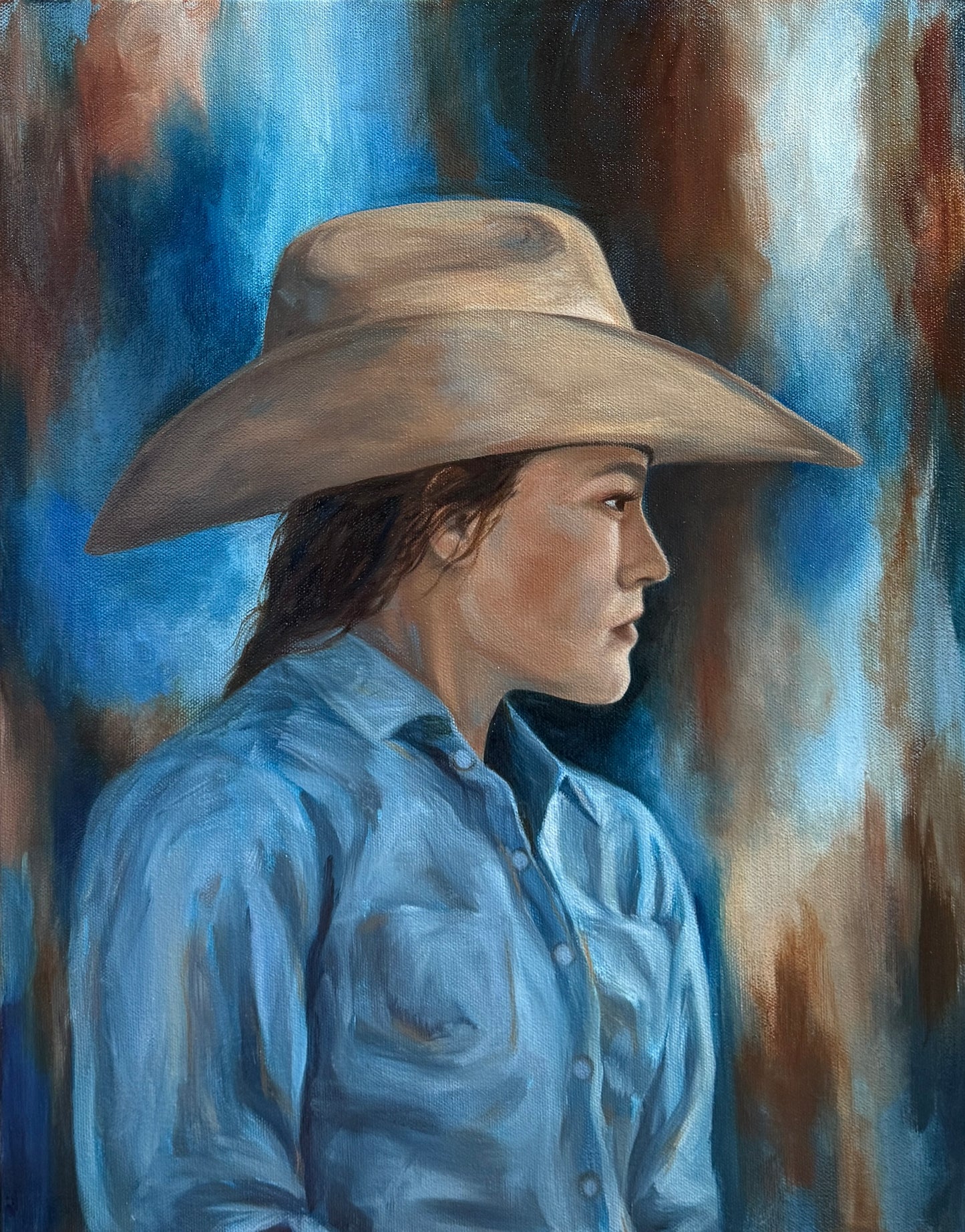 "Searching" Original Oil Painting