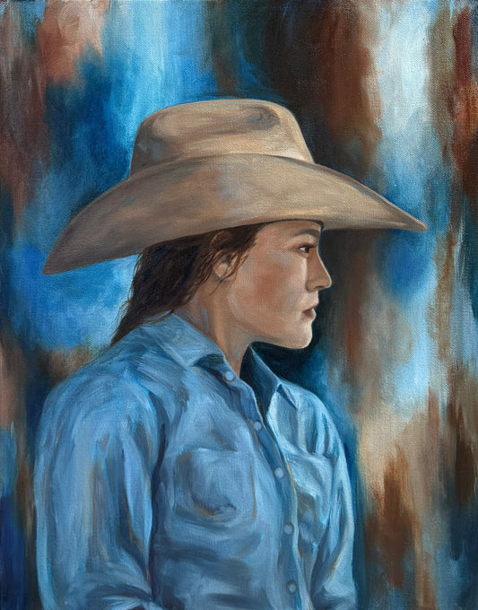 "Searching" Original Oil Painting