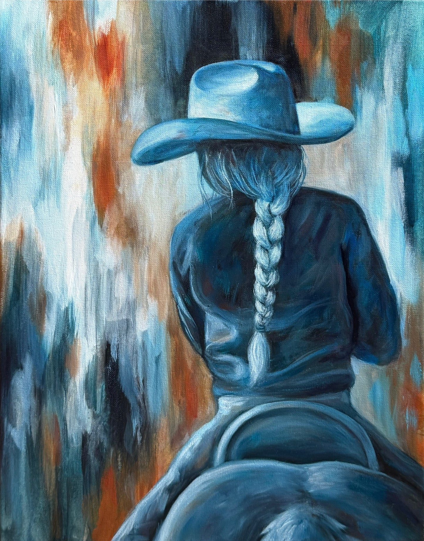 "A Mellow Ride" Original Oil Painting