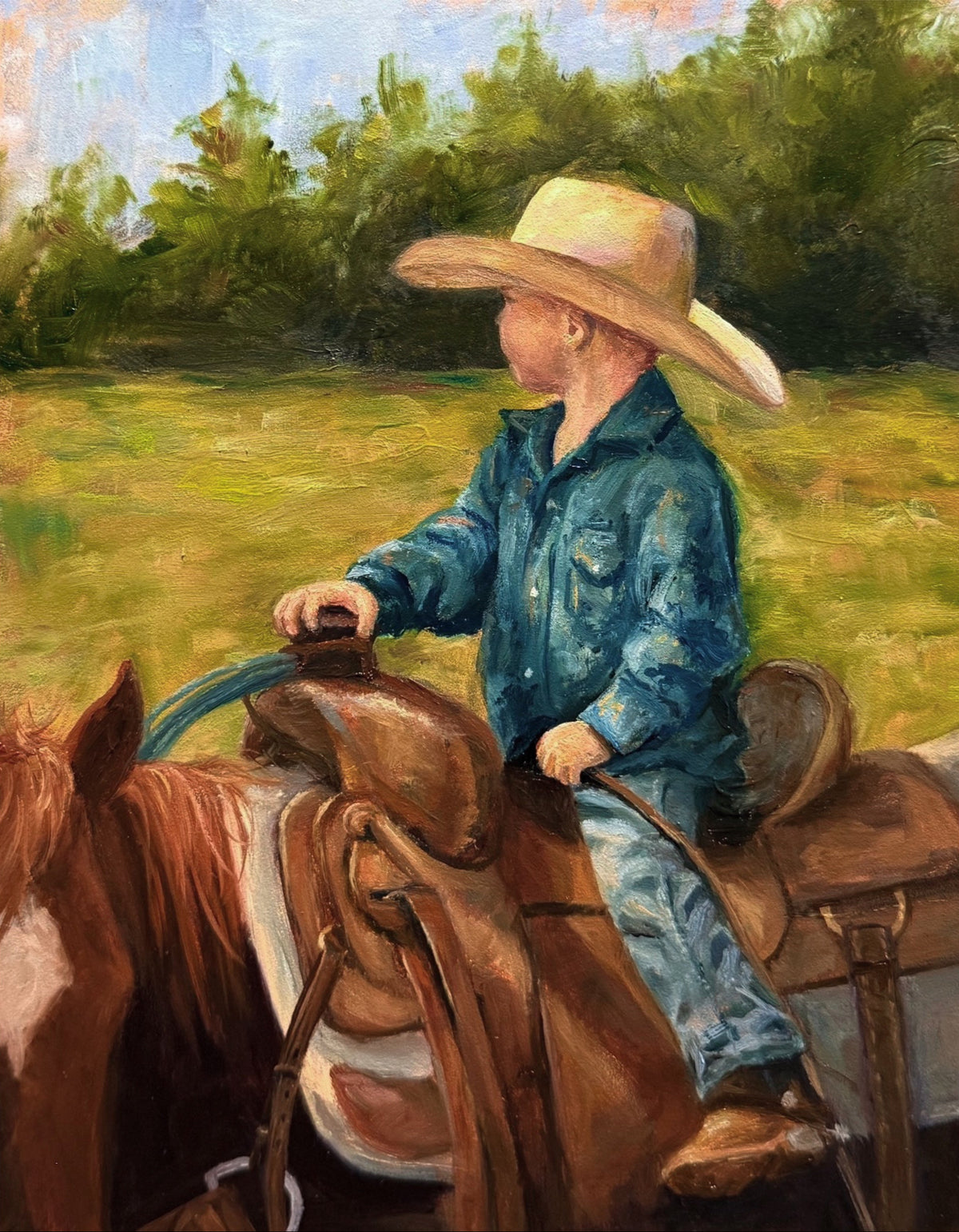"Little Buckaroo" painting 2